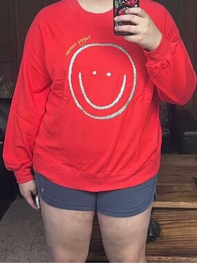 Peace Love World Watermelon Smiley Face Sweatshirt